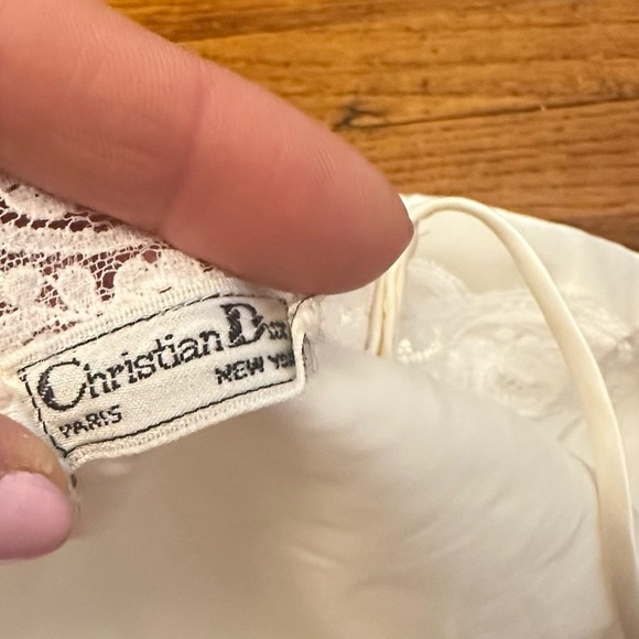 Vintage Dior ❤️ Christian Dior satin lace camisole size small - Picture 3 of 14